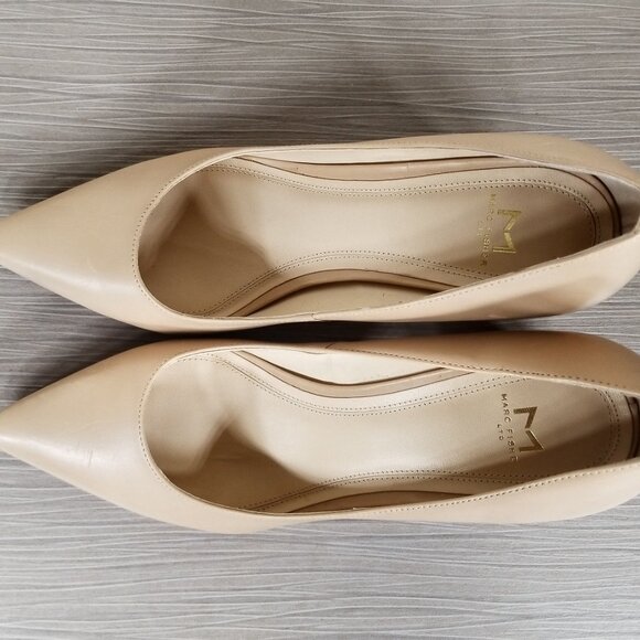 Marc Fisher LTD. Zala Pump, Nude Leather, Womens Size 8.5 M - Picture 10 of 12